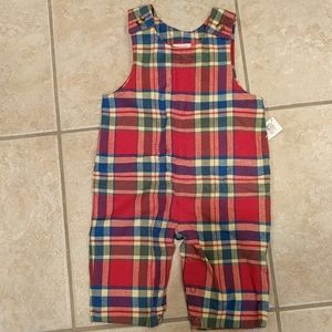 Talbots kids plaid flannel baby boy outfit
